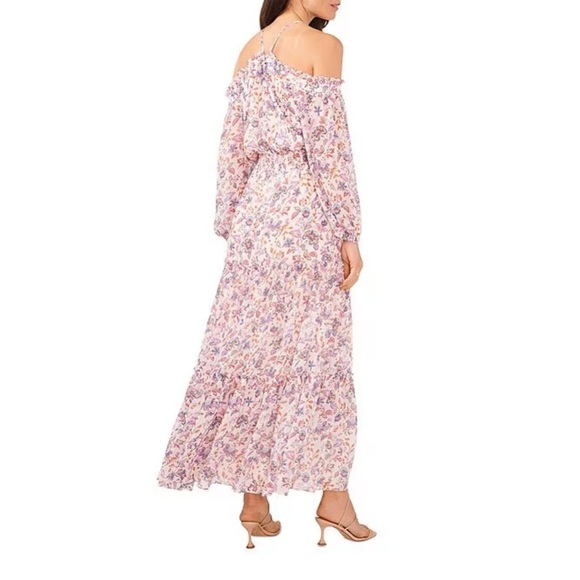 1.State Women's XL Smocked Waist Floral Halter Maxi Dress NEW *Flaw - READ* - Picture 2 of 15